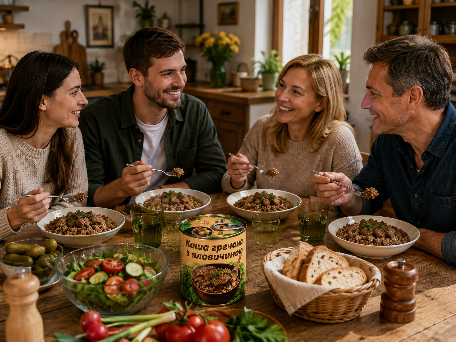 Каша гречана L'appetit з яловичиною 340 г - Зображення 3