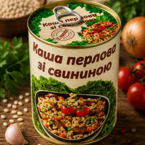 Каша перлова зі свининою L'appetit 340 г