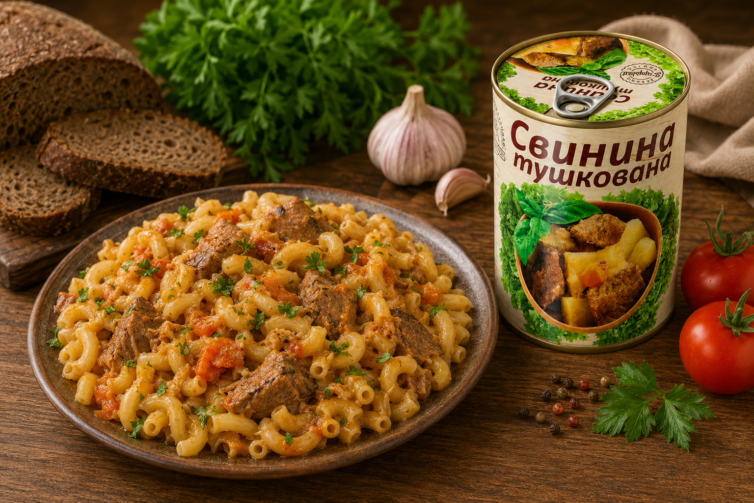 Готові макарони з тушонкою L’appetit