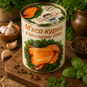 М'ясо курки L'appetit у власному соці 340 г